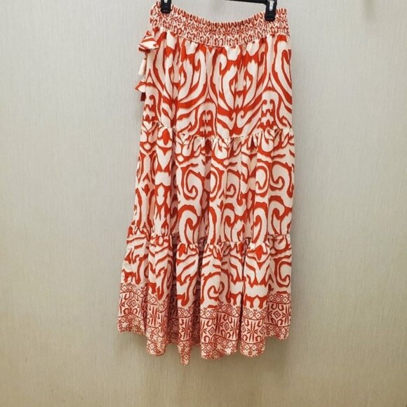 NWT Boho Skirt Calypso St Barth Tropical Long Flowy M - Picture 5 of 12